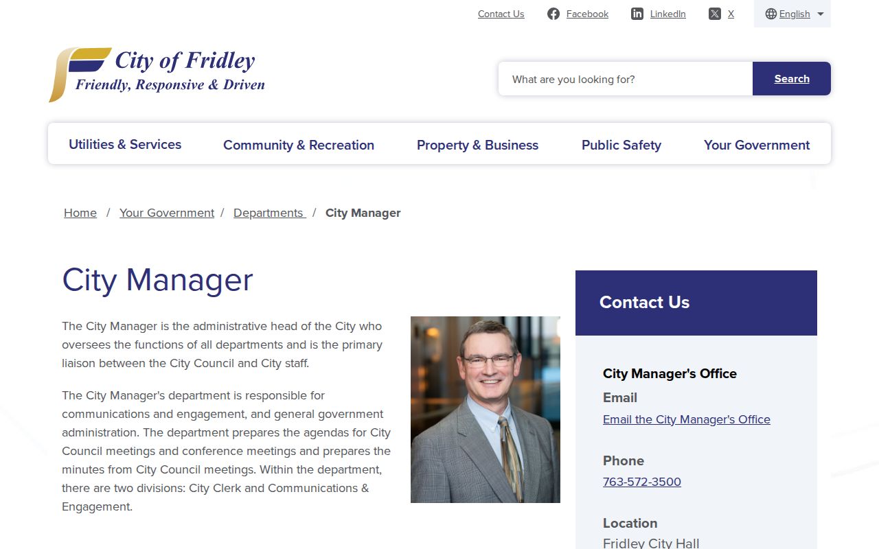 Fridley court records City Clerk municipal records information